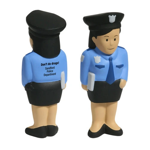 Promotional Police Woman Stress Reliever