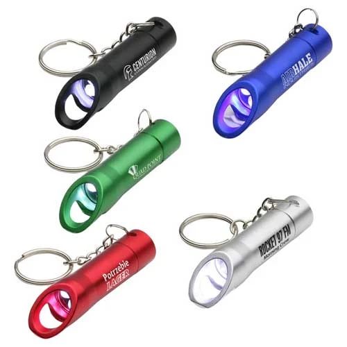 Promotional Aluminum LED Opener Key Chain