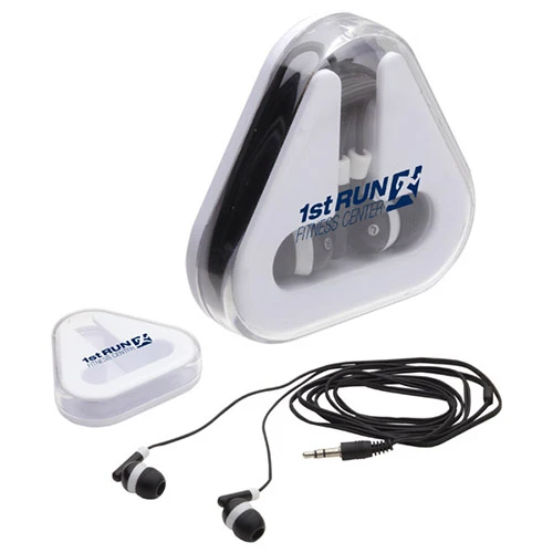 Promotional Earbuds Tri-Caddy 