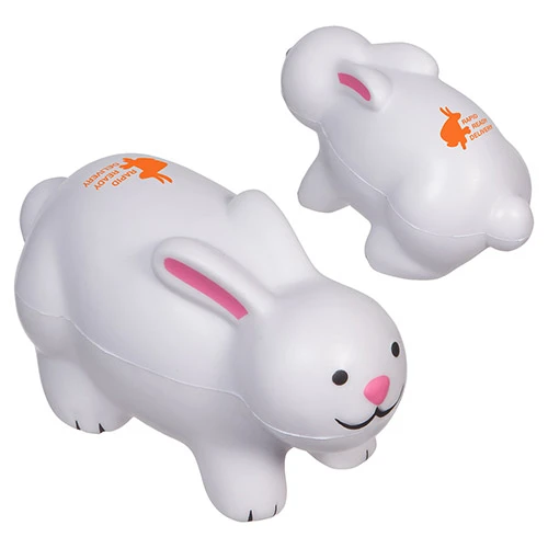 Promotional White Rabbit Stress Ball