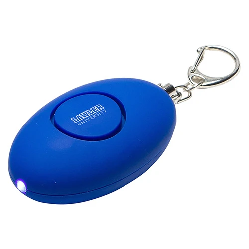 Promotional Soft Touch Led Light & Alarm Key Chain