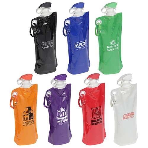 Promotional Flip Top Folding Water Bottle