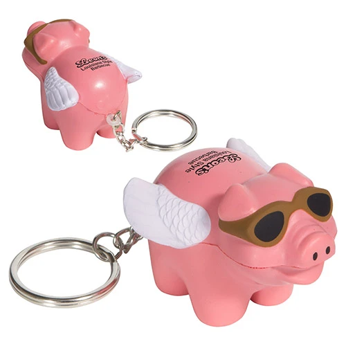 Promotional Flying Pig Key Chain