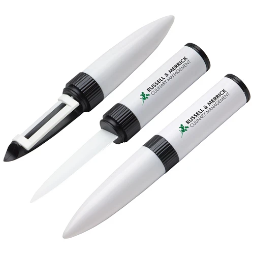 Promotional Compact Ceramic Knife & Peeler