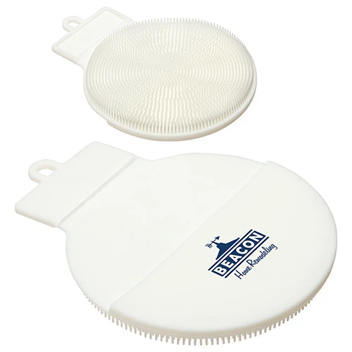 Promotional Soft  Flex Body Scrubber White