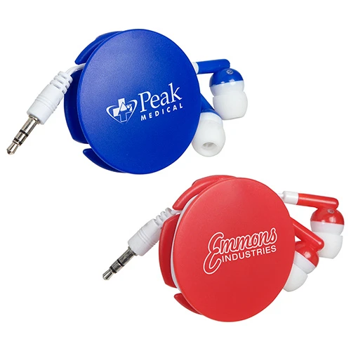 Promotional Storage Disc Clip with Earbuds