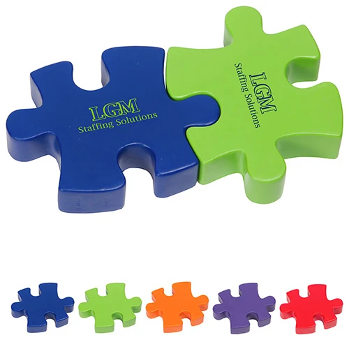 Promotional 2-Piece Connecting Puzzle Set Stress Reliever