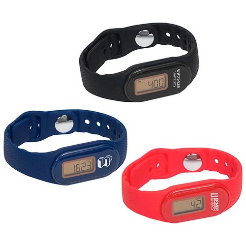 Promotional Tap N' Read Fitness Tracker Pedometer Watch