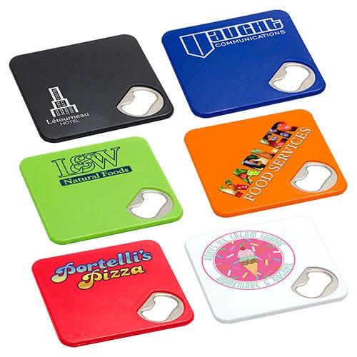 Promotional Econo Bottle Opener Coaster