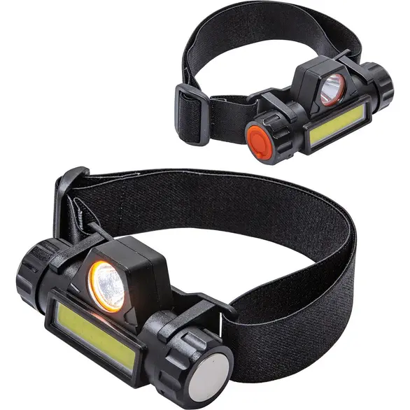 Promotional Nightline COB + LED Rechargeable Headlamp