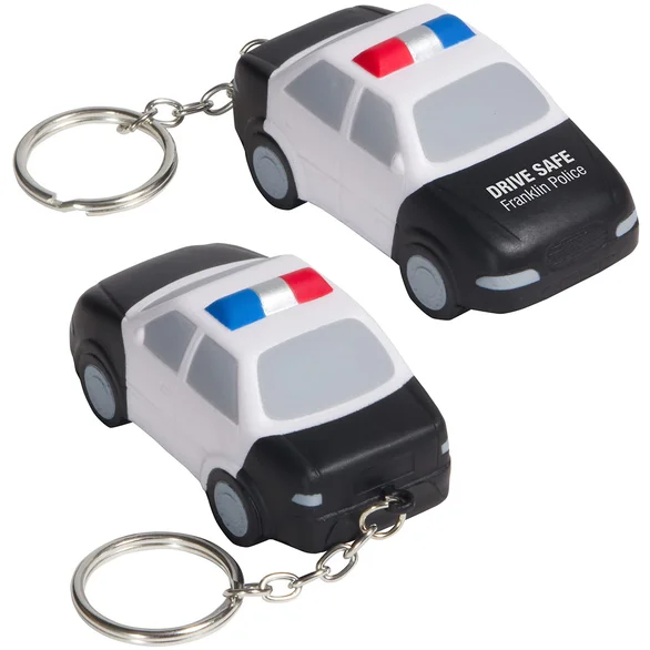 Promotional Police Car Stress Reliever Key Chain