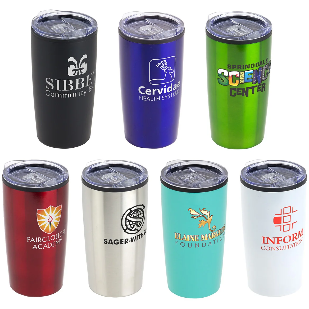 Promotional 14 oz Stainless Steel/Polypropylene Tumbler