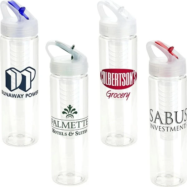 Promotional Infuser Bottle with Flip-Up Lid