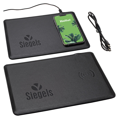 Promotional Mouse Pad with 15W Wireless Charger