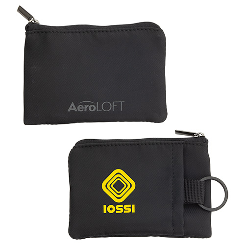Promotional AeroLOFT™ Key Wallet Jet Black Stash Key Wallet