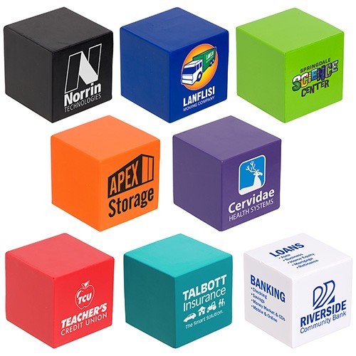 Promotional Cube Stress Reliever- Pad Print