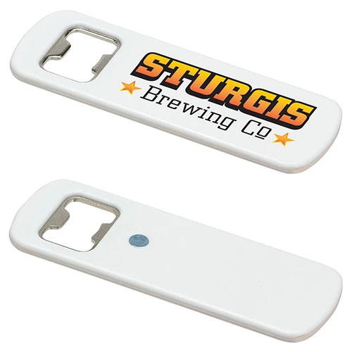 Promotional Cheers Bottle Opener with Magnet