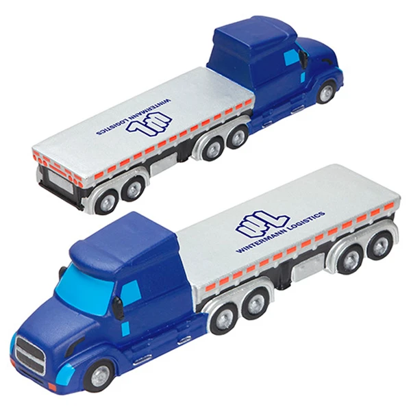 Promotional Semi Flatbed Truck Stress Reliever