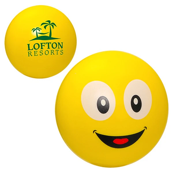 Promotional Smiley Emoji Stress Reliever