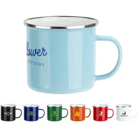 Promotional Foundry Enamel Lined Iron Coffee Mug-16 Oz.