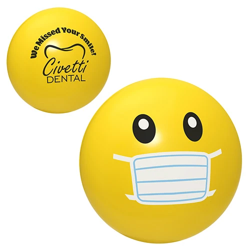 Promotional Emoji Face Mask Stress Reliever