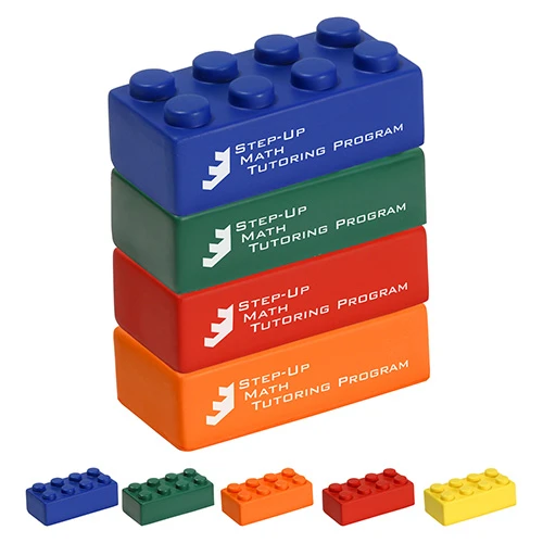 Promotional Building Block 4 Piece Set Stress Reliever