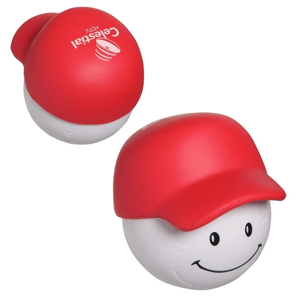 Promotional Baseball Mad Cap Stress Reliever