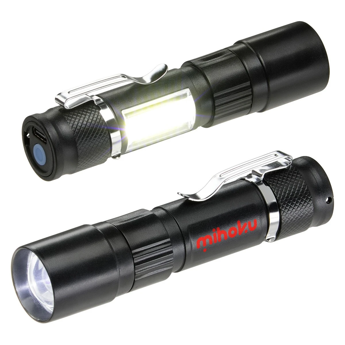 Promotional Rechargeable COB Worklight & LED Flashlight