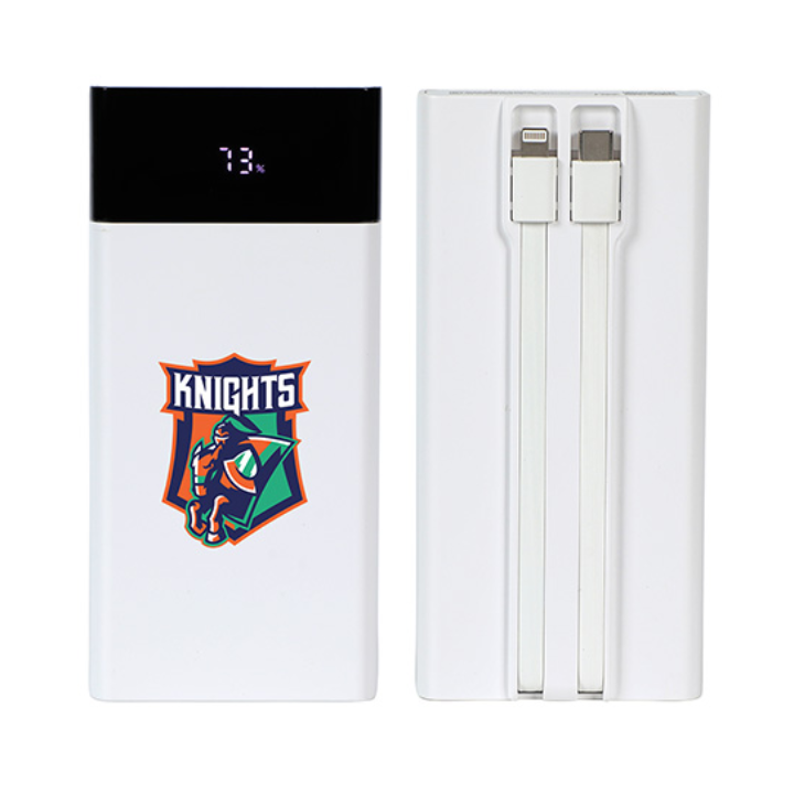 Promotional Pemberley 65W 20000mAh Power Bank for Laptops with Built-In Cabl