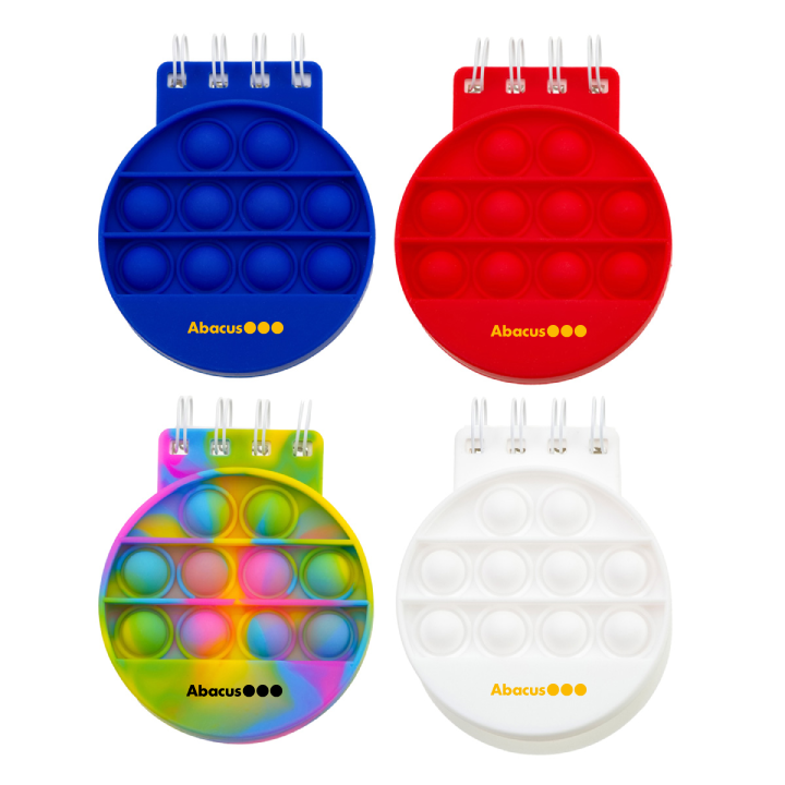 Promotional Round Push Pop Spiral Notebook