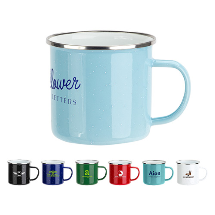 Foundry Enamel Lined Iron Coffee Mug-16 Oz. Promotional Foundry Enamel Lined Iron Coffee Mug-16 Oz.
