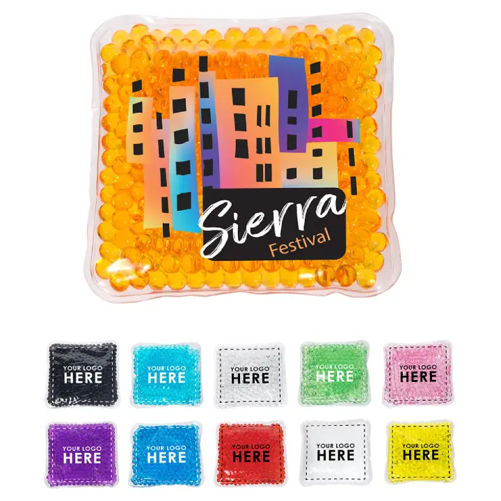 Promotional Full-Color Square Aqua Pearls™ Hot/Cold Pack