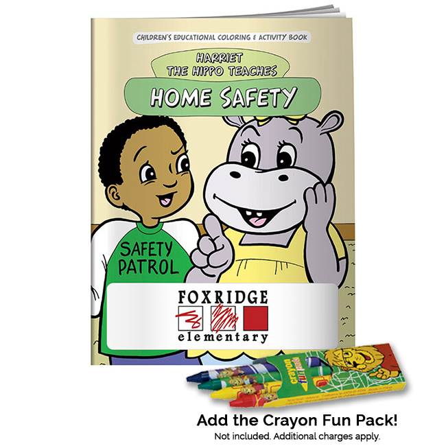 Download Harriet The Hippo Home Safety Coloring Book With Custom Logo
