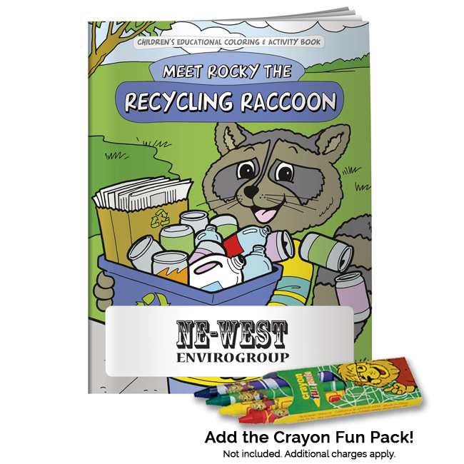 Promotional Rocky the Recycling Raccoon Coloring Book