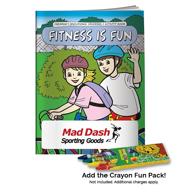 Promotional Fitness is Fun Coloring Book