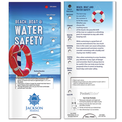 Promotional Pocket Slider: Water Safety