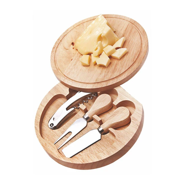 Promotional Round Wine & Cheese Swing-Out Set