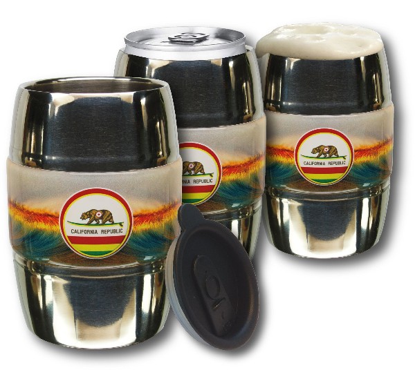 Promotional 12 Oz. Barrel Mug w/Gel-Skin