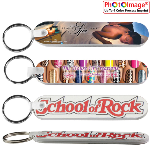 Promotional Multi-Color Nail File Keychain