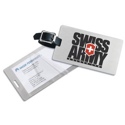 Metal Kwik Seal Luggage Tags
