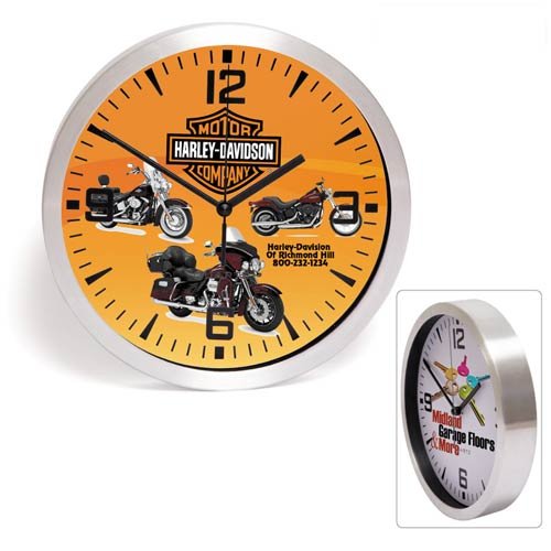 Promotional Brushed Metal Wall Clock-10