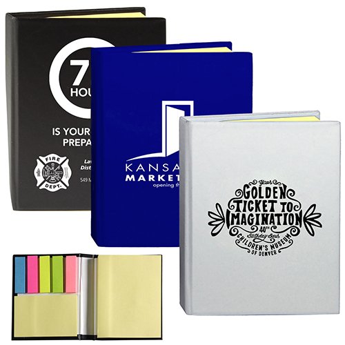 Promotional Full Size Sticky Notes and Flags Notepad Notebook