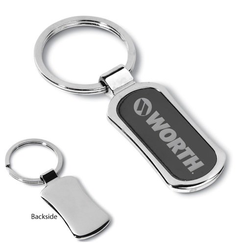 Promotional Keyholder (Chrome Finish w/Gunmetal Inset) 