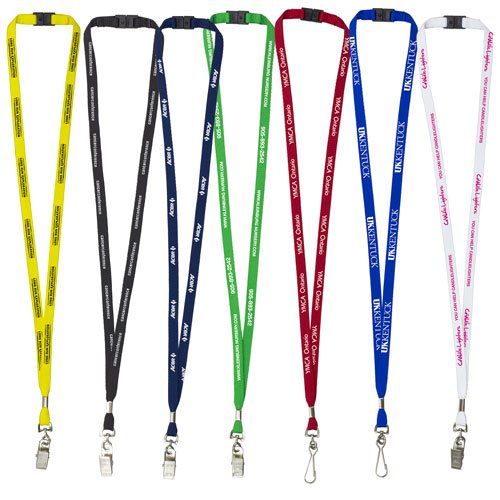 Promotional Lanyard with Breakaway Release-3/8