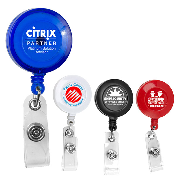 Promotional Round Retractable Badge Reel