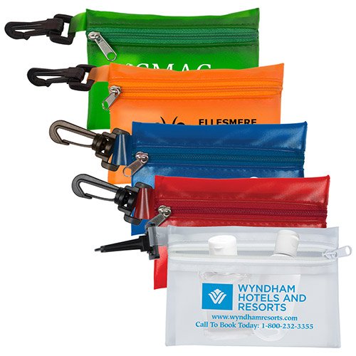 Promotional Translucent Zipper Pouch with Plastic Hook