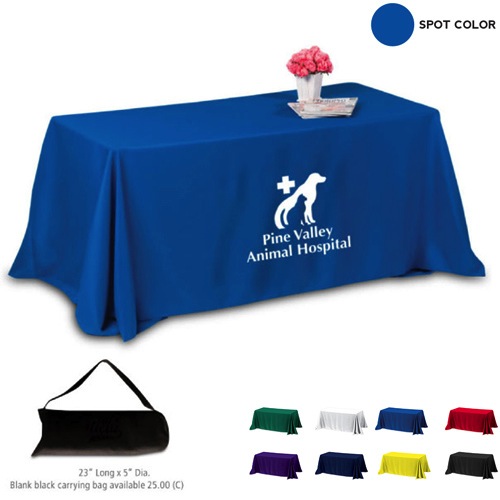 Promotional Fitted Style 4-Sided Table Cover - 8FT