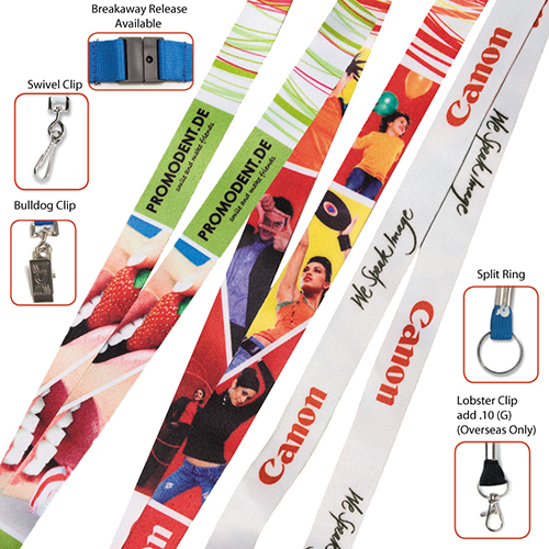 Promotional Multi-Color Sublimation Lanyard - 3/4
