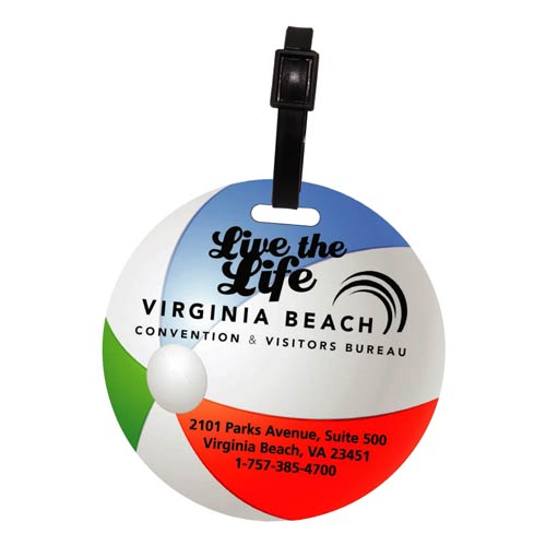 Promotional Beach Ball Luggage Tag