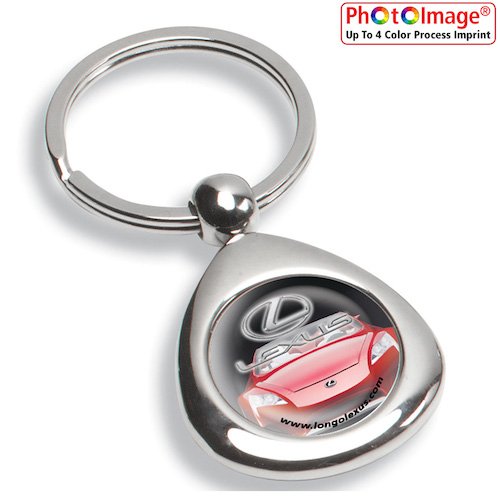 Promotional Infini Chrome Keyholder (4 Color Process Domed Imprint)